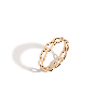 Aurate New York Open Link Ring In Yellow