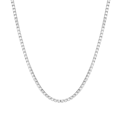 Aurate New York Dazzling Diamond Tennis Necklace In Rose