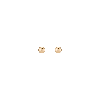 Aurate New York Gold Ball Studs 7mm In Yellow