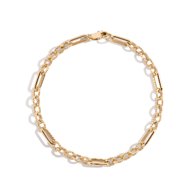 Aurate New York Infinity Chain Link Bracelet In White