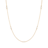 Aurate New York Endless Pearl Station Necklace In Rose
