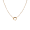Aurate New York Pearl Aura Beaded Necklace In White