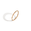 Aurate New York Thick Stackable Twist Ring In Yellow