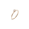 Aurate New York Simple Pearl Ring In Yellow