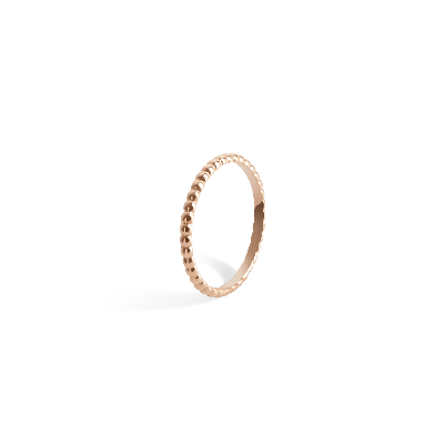 Aurate New York Mini Circle Ring In Rose