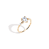 Aurate New York Pear Cut Floral Diamond Ring In White
