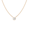 Aurate New York Queen-sized Diamond Bezel Necklace In Rose