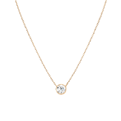 Aurate New York Xxl Diamond Bezel Necklace In Rose