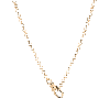 Aurate New York Gold Rolo Chain Necklace In White