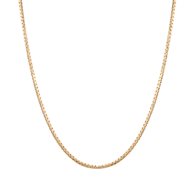 Aurate New York Medium Box Chain Necklace In Rose