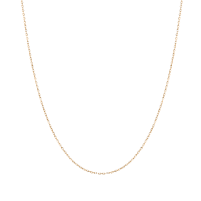Aurate New York Gold Diamond Cut Chain Necklace In Rose