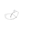 Aurate New York Pavé Round Solitaire Diamond Ring In White