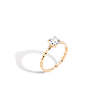 Aurate New York Round Solitaire Diamond Ring In White