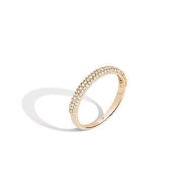 Aurate New York Pavé Three Tier Diamond Ring In White