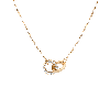Aurate New York Diamond Connection Necklace In White