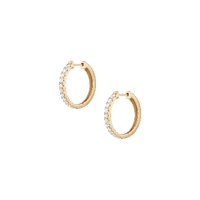 Aurate New York Diamond Hinged Hoop Earrings In Rose