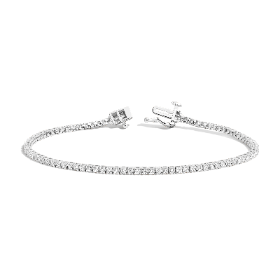 Aurate New York Classic Diamond Tennis Bracelet - 1ct In White