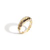 AURATE NEW YORK AURATE NEW YORK GOLD RIDGED ARCH RING