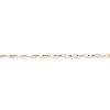 Aurate New York Medium Gold Chain Anklet In Rose
