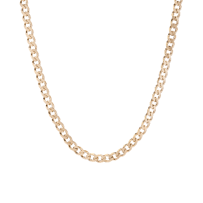 Aurate New York Xl Gold Curb Chain Necklace In Rose