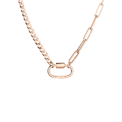 Aurate New York X Kerry: Lioness Chain Necklace In Rose