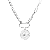 Aurate New York X Kerry: Lioness Pendant Necklace In White