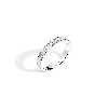 Aurate New York Bold Half Diamond Baguette Ring In White