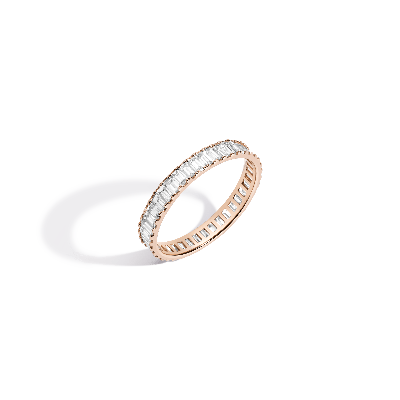 Aurate New York Bold Diamond Baguette Ring In Rose