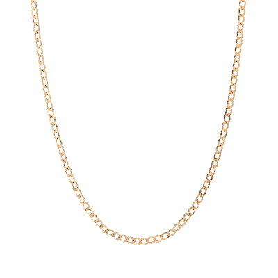 Aurate New York Large Gold Curb Chain Necklace In Yellow