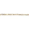 Aurate New York Large Gold Figaro Chain Bracelet In Yellow