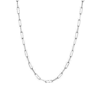 Aurate New York Large Chain Necklace In White