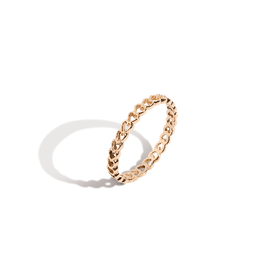Aurate New York Infinity Heart Ring In Yellow