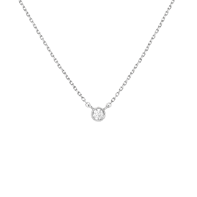 Aurate New York Xl Diamond Bezel Necklace In White