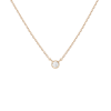 Aurate New York Xl Diamond Bezel Necklace In Yellow