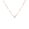 Aurate New York Xl Diamond Bezel Necklace In Rose