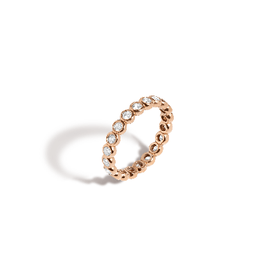 Aurate New York Diamond Eternity Ring In Rose