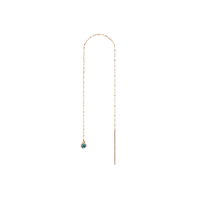 Aurate New York Birthstone Ear Chain Threader In Yellow