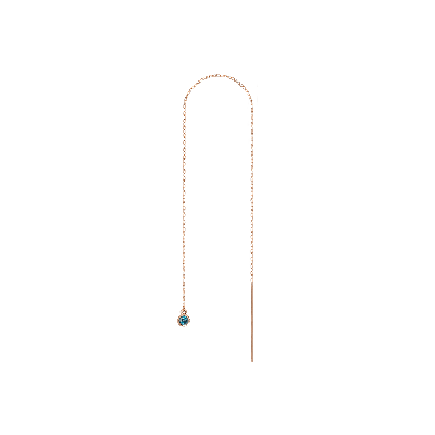 Aurate New York Birthstone Ear Chain Threader In Rose