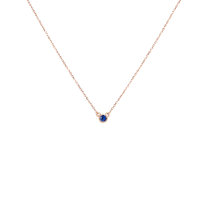 Aurate New York Birthstone Necklace In Rose