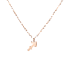 Aurate New York Solid Gold Zodiac Necklace In Rose
