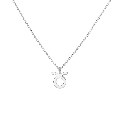 Aurate New York Zodiac Necklace In White