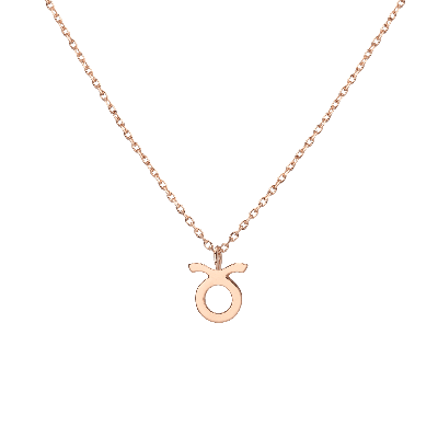 Aurate New York Zodiac Necklace In Rose