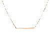 Aurate New York Gold Bar Necklace In Rose