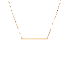 Aurate New York Gold Bar Necklace In Yellow