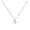 Aurate New York Simple Pearl Necklace In Rose