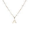 Aurate New York Mini Gold Letter Charm Pendant 18k Yellow Gold In Yellow
