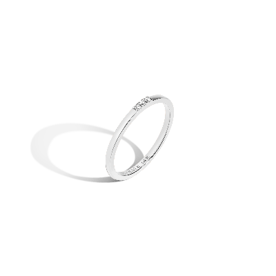Aurate New York Diamond Stacker Ring In White