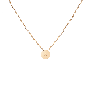 Aurate New York Mini Medallion Necklace In Yellow