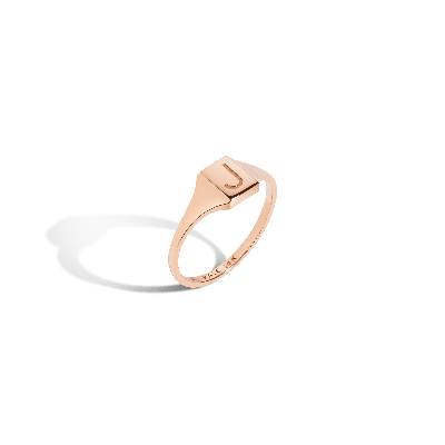 Aurate New York Signet Ring In Rose