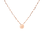 Aurate New York Mini Medallion Necklace In Rose